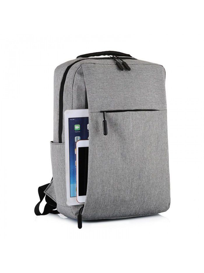 Cross border custom logo Xiaomi backpack new simple USB rechargeable backpack men's and women's business leisure computer bag