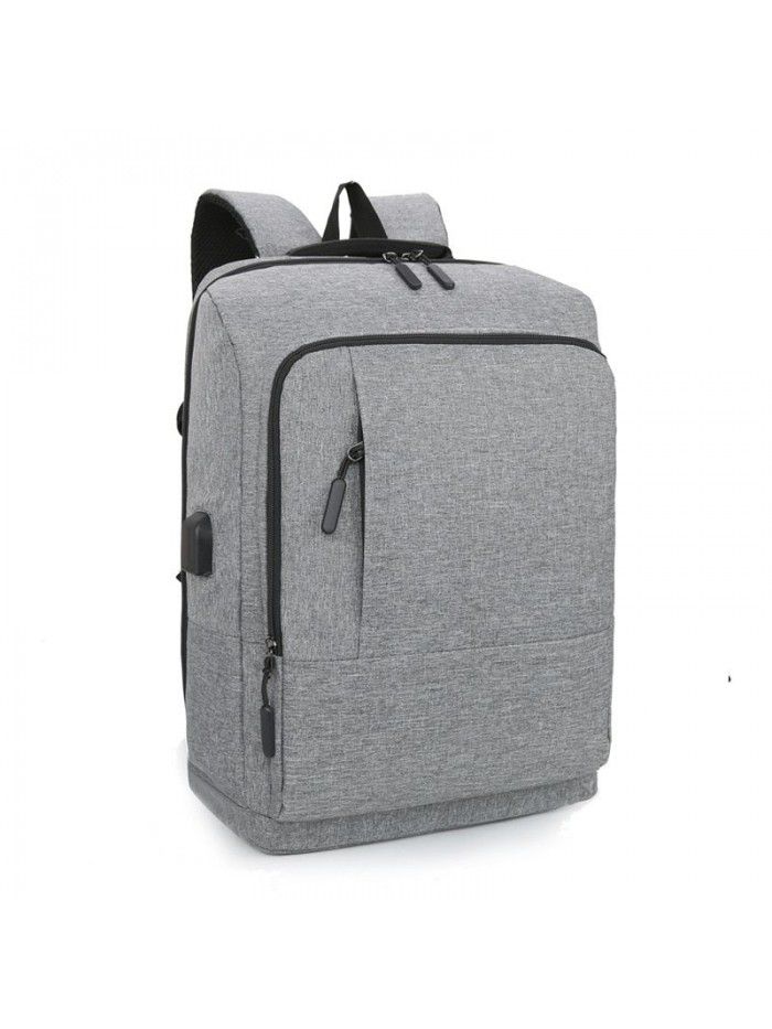 New men's large capacity multifunctional backpack leisure business backpack USB customizable logo splash proof