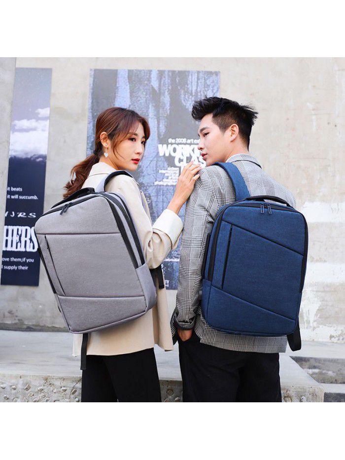 Manufacturer wholesale fashion commuting backpack men Oxford cloth large capacity computer backpack leisure student schoolbag customization