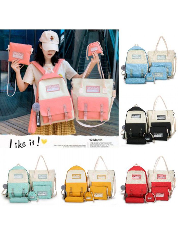  new schoolbag for female junior high school students Korean backpack for high school students