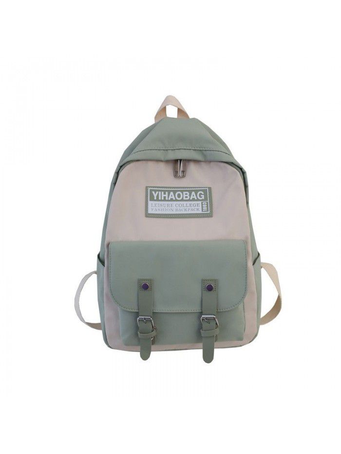 Ins schoolbag Korean version Harajuku wind ulzzang backpack female high school students Forest Department versatile Canvas Backpack trend