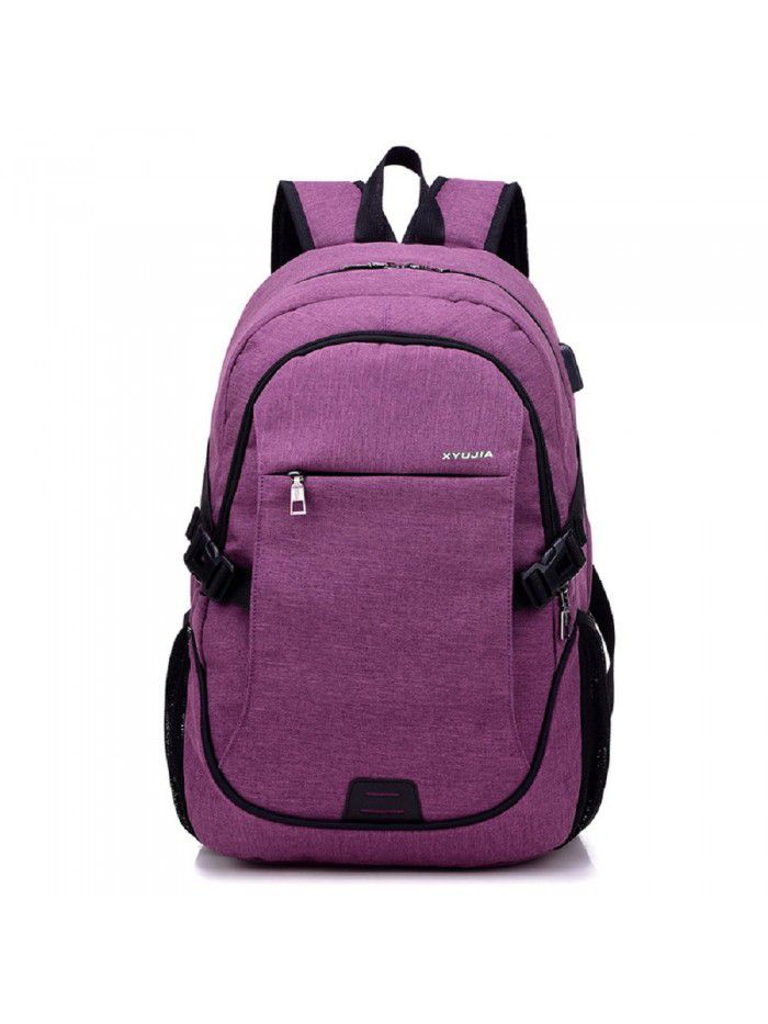 Cross border Korean multi-function USB charging backpack college students' schoolbag leisure backpack computer bag wholesale