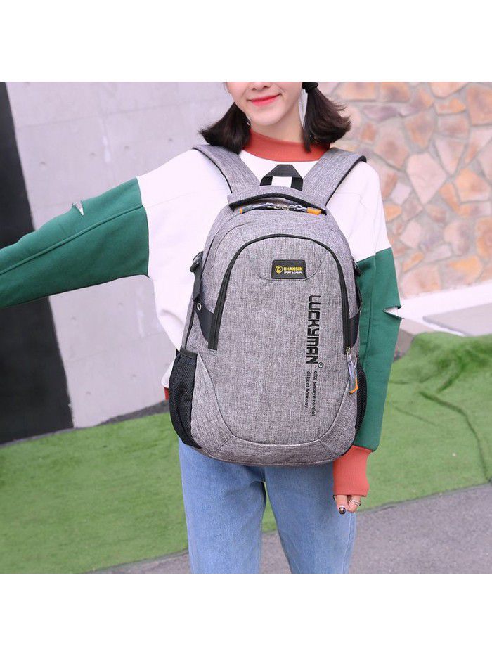 Cross border travel backpack leisure printing Student Backpack schoolbag logo customized student bag printing