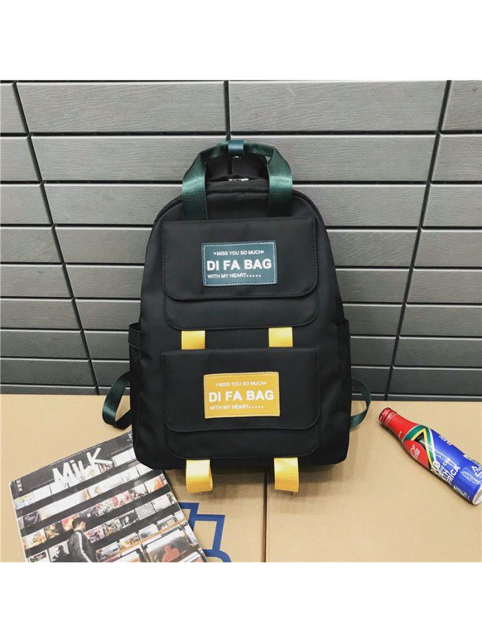 backpack girls' Korean version original home ulzzang versatile simple backpack schoolbag for junior and senior high school students