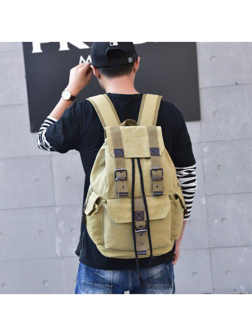 Chaozhou Street Canvas Backpack men's and women's ...