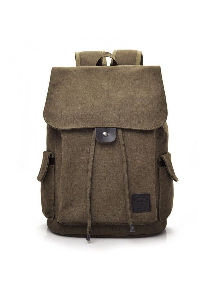 Fashion trend backpack men's and women's casual Canvas Backpack high school students' schoolbag FM9116