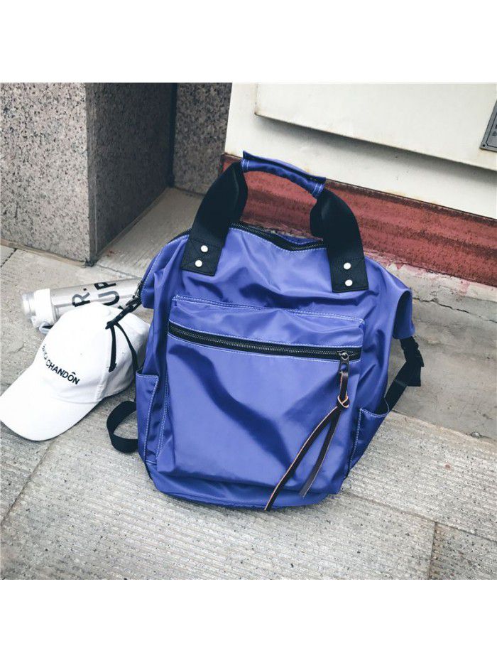 Nylon Backpack, Korean Academy style, light weight, water proof, portable travel bag, schoolbag 