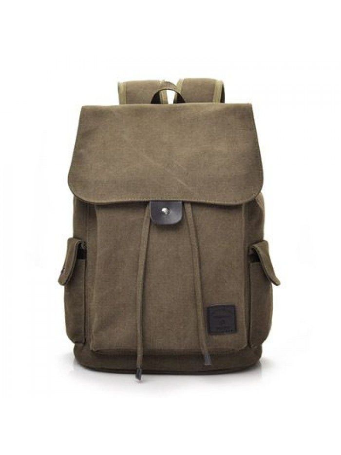 Fashion trend backpack men's and women's casual Canvas Backpack high school students' schoolbag FM9116