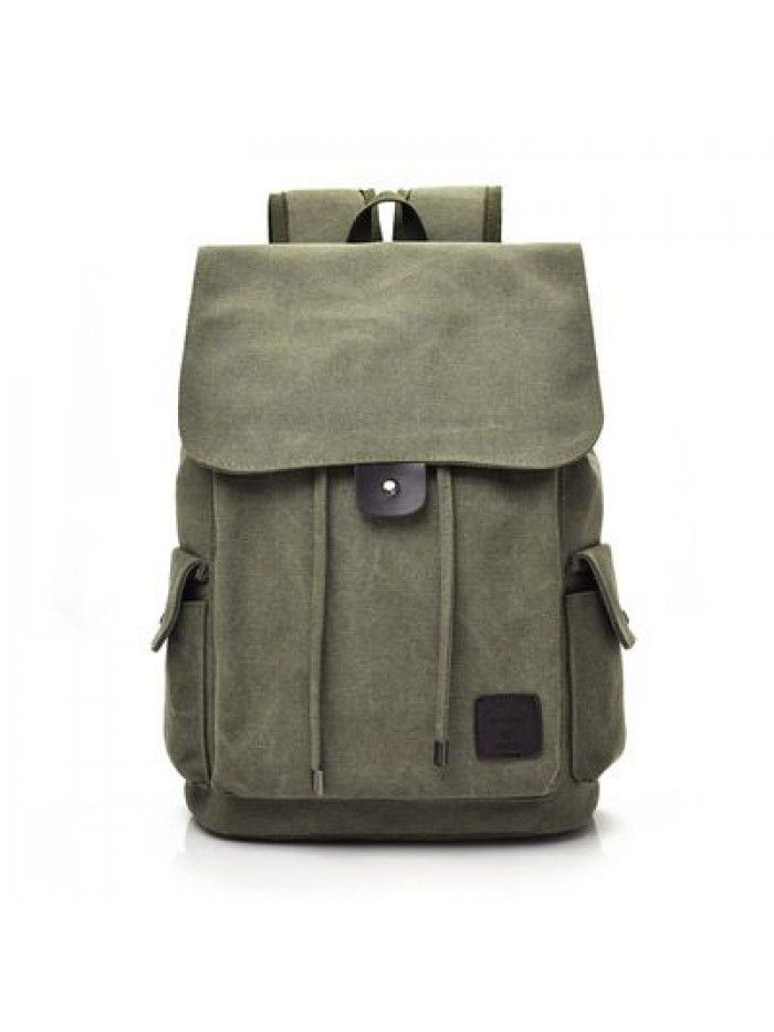 Fashion trend backpack men's and women's casual Canvas Backpack high school students' schoolbag FM9116