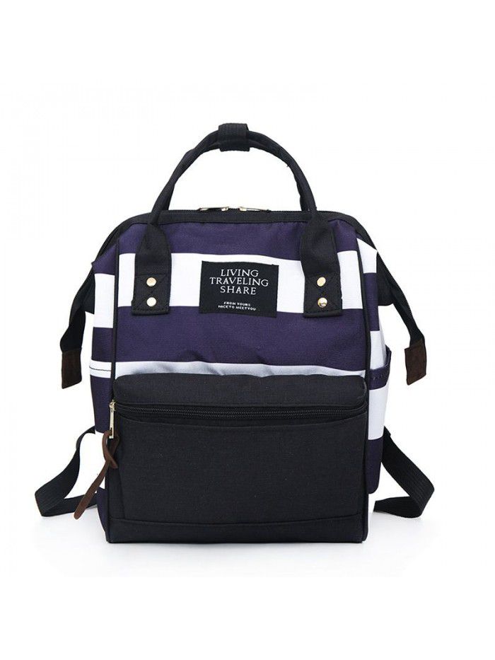 new cross border backpack women's waterproof Oxford cloth student bag high capacity Mommy bag computer bag