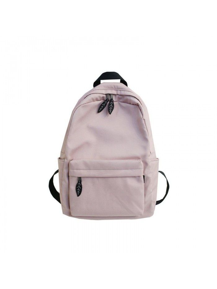 Classic backpack 2020 new college style nylon water repellent heavy capacity solid color student schoolbag 