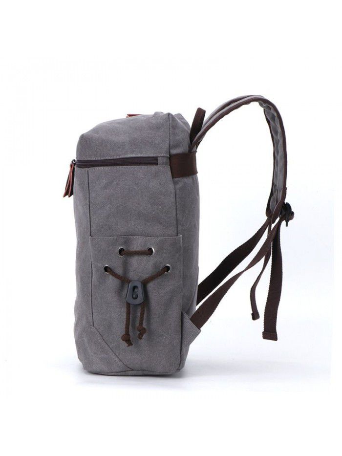 Fashion large capacity travel Canvas Backpack men's backpack outdoor travel sports bag student schoolbag men's 8951