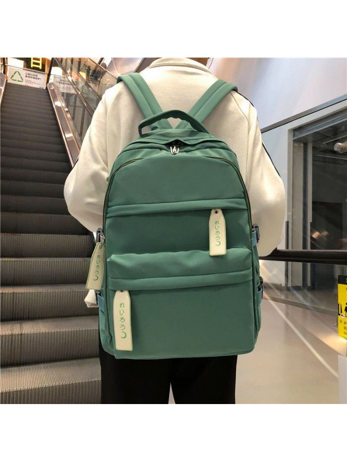 Schoolbag women's Korean version of Harajuku ulzzang high school students' simple and versatile Forest Department large capacity Backpack