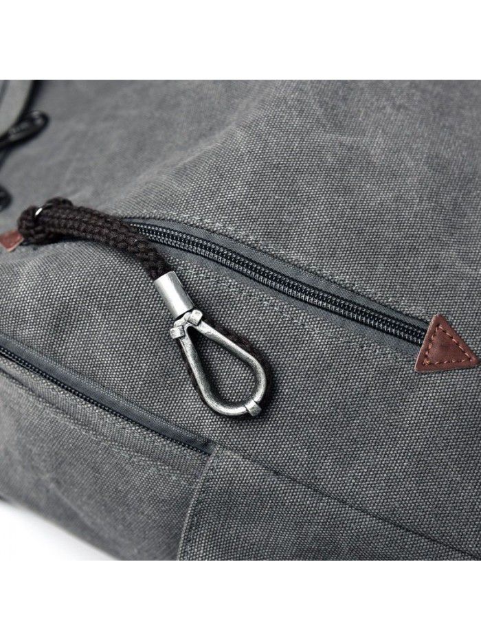 Fashion trend backpack men's casual Canvas Backpack retro travel bag high school student schoolbag men's f8108