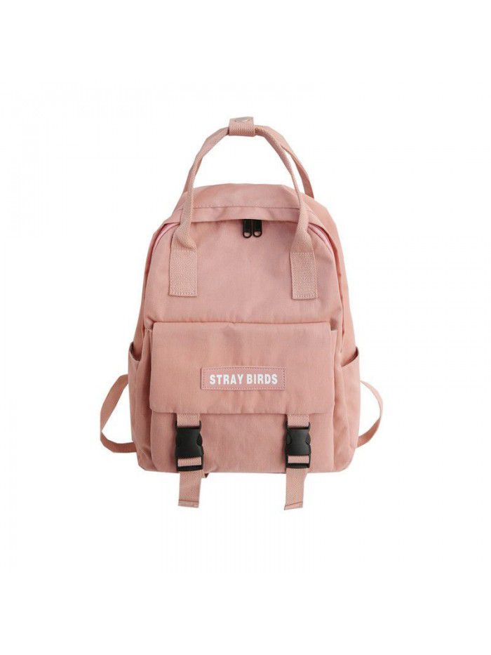 Nylon Backpack 2019 new college style fashion waterproof large capacity portable student schoolbag 