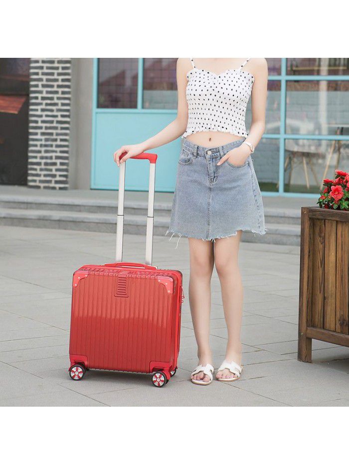 Mini suitcase light small boarding trolley case 20 female password travel case male 18 inch Korean version small fresh