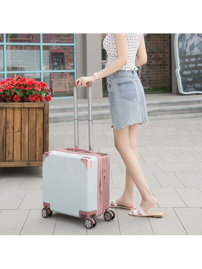 Mini suitcase light small boarding trolley case 20 female password travel case male 18 inch Korean version small fresh