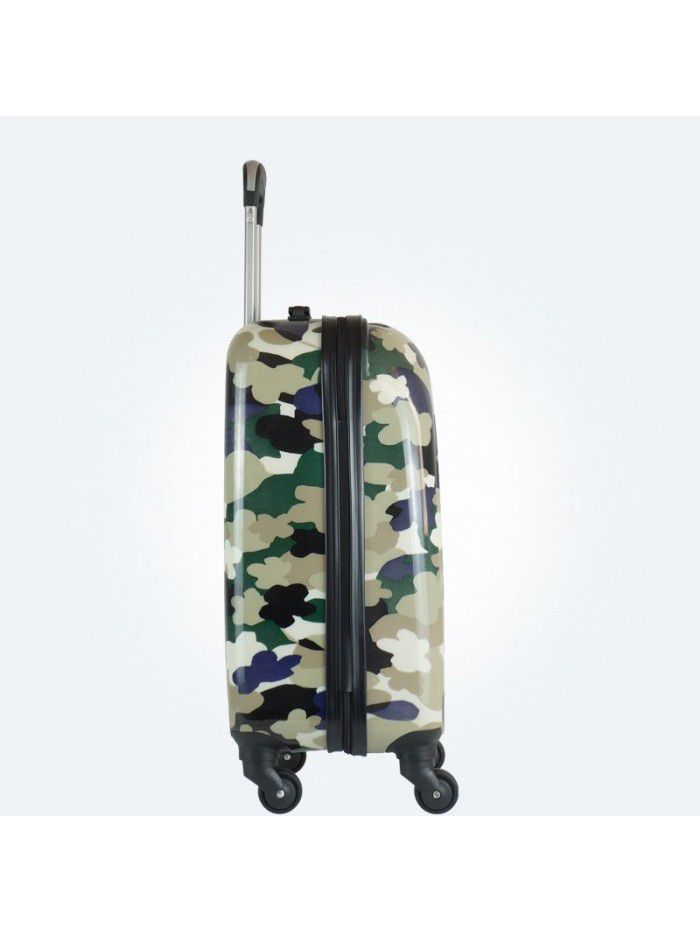 Camouflage Trolley Case 18 inch customized PC suitcase for men and women to travel outdoors children's Mini luggage