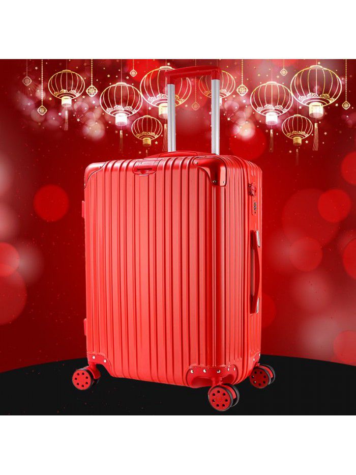 Wedding suitcase, dowry suitcase, travel case, red trolley case, bride's wedding code case, dowry suitcase, girl 