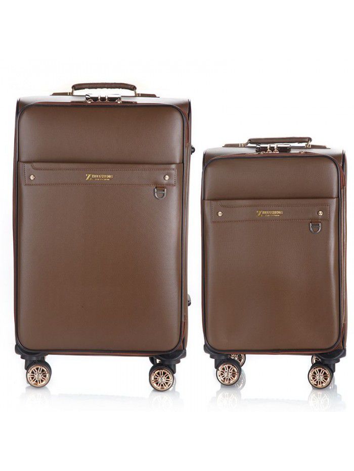 Paul suitcase Trolley Case male youth business code luggage handle case 24 inch Pu Korean travel case female 20