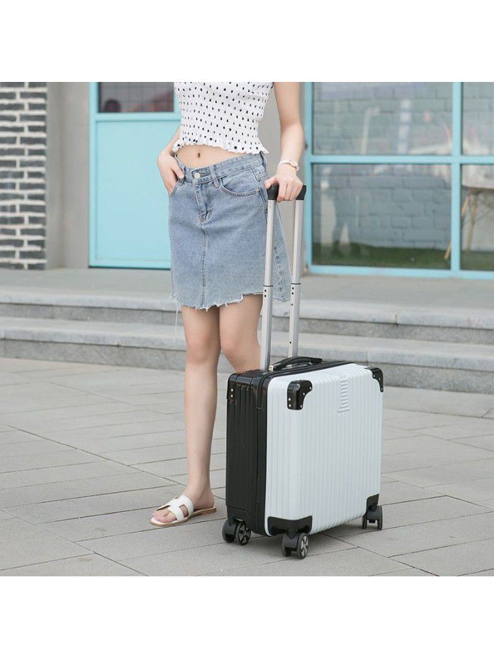 Mini suitcase light small boarding trolley case 20 female password travel case male 18 inch Korean version small fresh