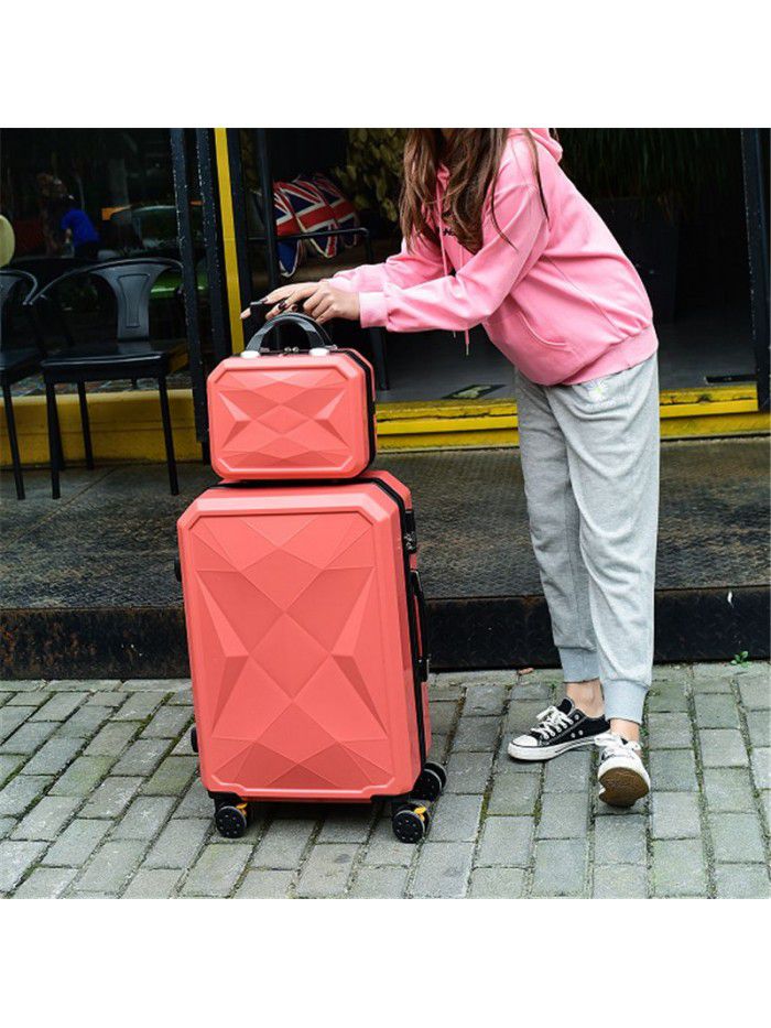 Code box Korean version suitcase women's Trolley Case personalized suitcase men's leather case mother case 