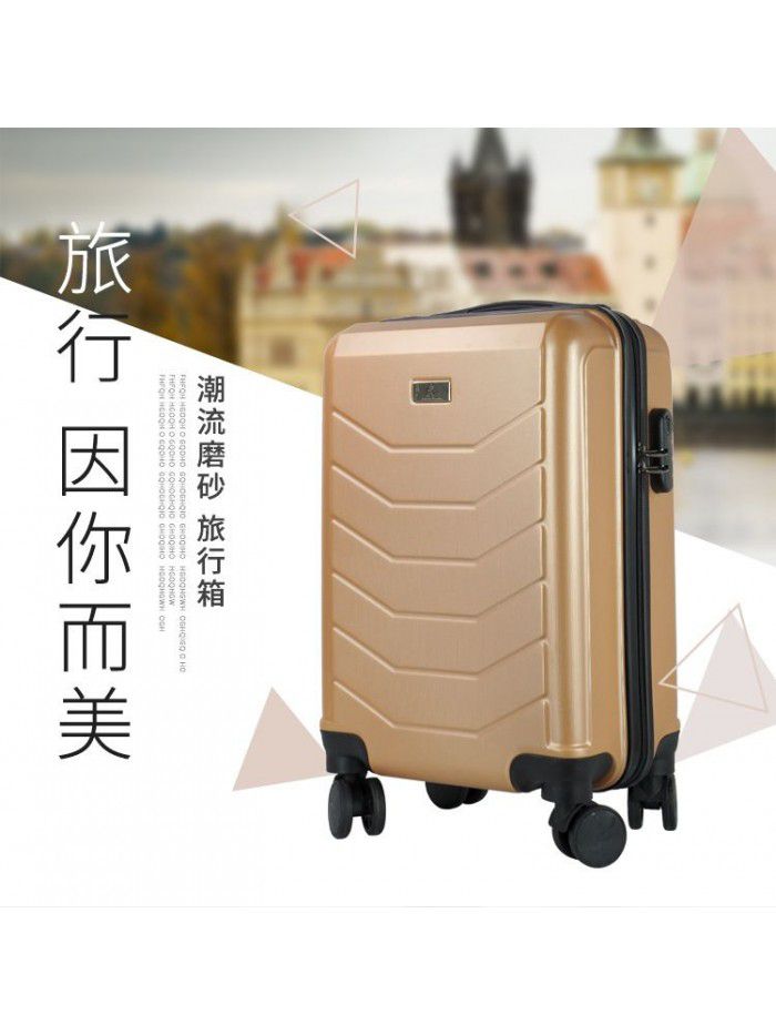 New foreign trade ABS suitcase female 18 inch business man small portable trolley case universal wheel boarding password box