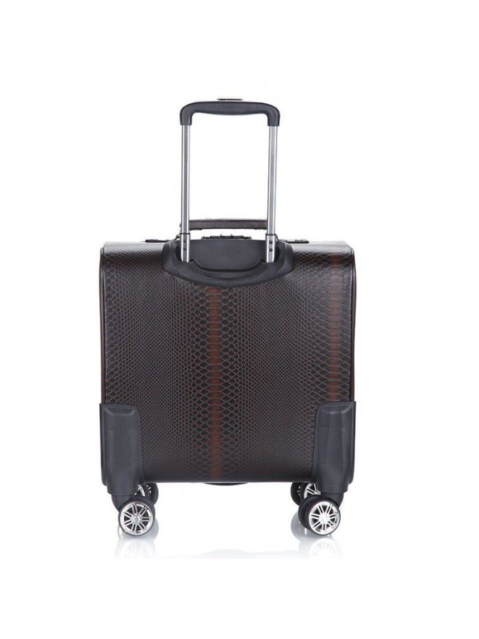 Men's and women's business travel case, suitcase, universal wheel trolley case, snakeskin pattern board case, password box wholesale customization