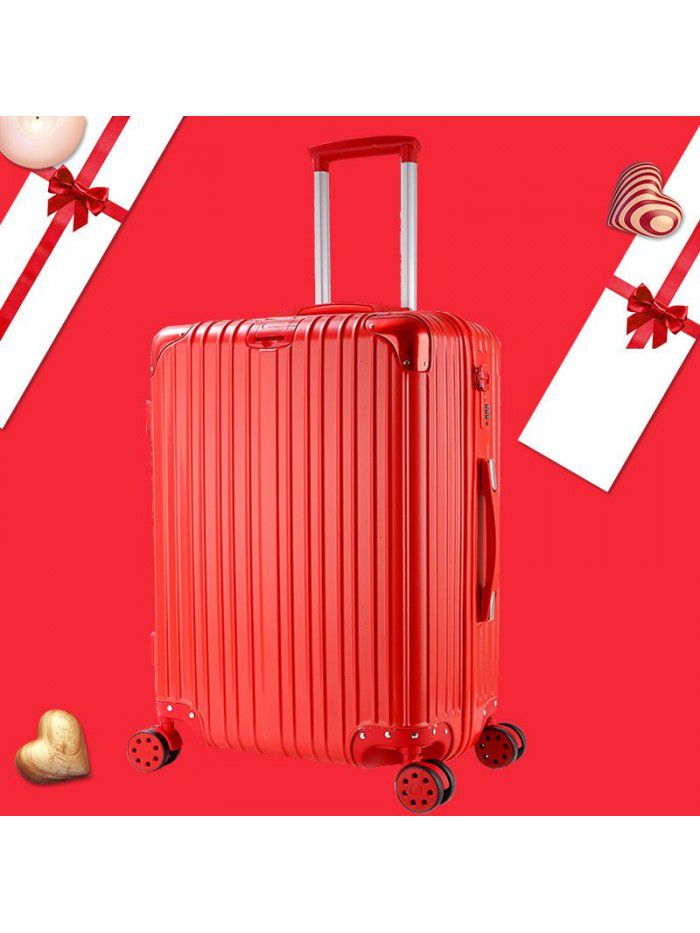 Wedding suitcase, dowry suitcase, travel case, red trolley case, bride's wedding code case, dowry suitcase, girl 