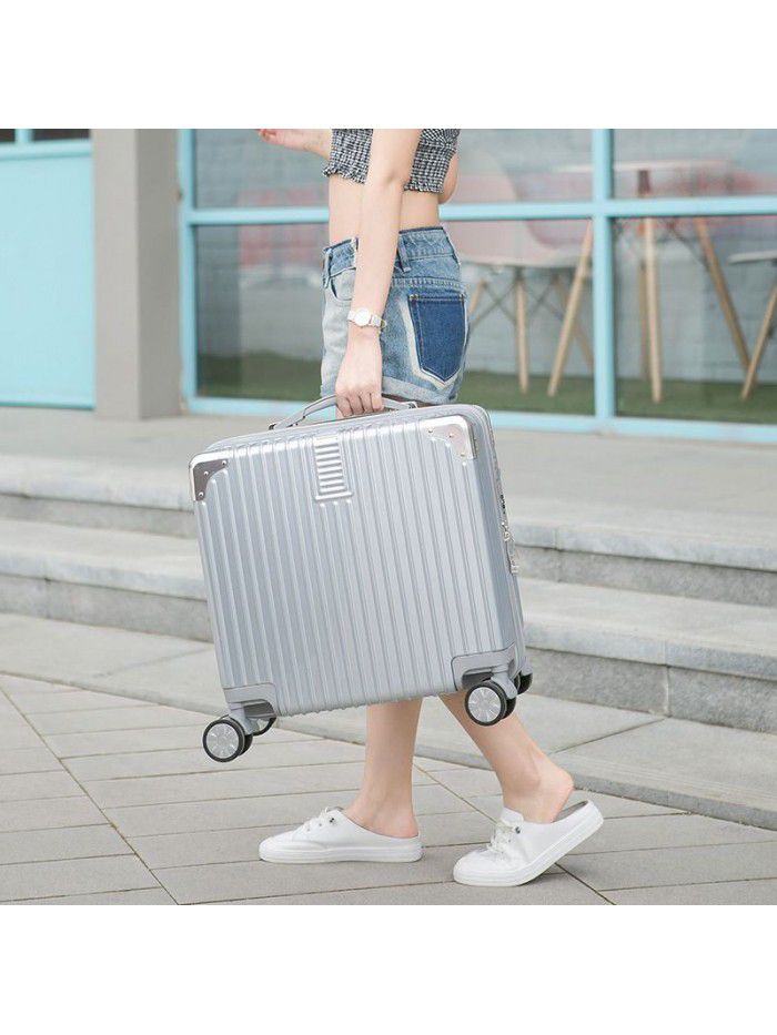 Mini suitcase light small boarding trolley case 20 female password travel case male 18 inch Korean version small fresh