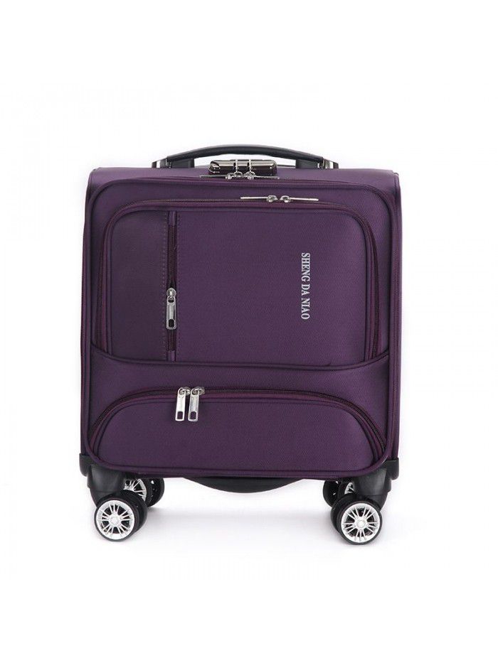 Suitcase universal wheel suitcase female password box male 18 inch boarding case leather case Oxford cloth Trolley Case