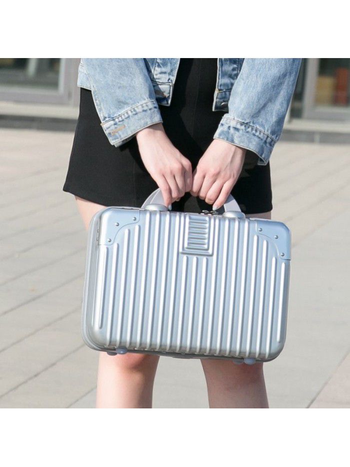 Luggage net red Trolley Case women's aluminum frame suitcase universal wheel men's code box 20 inch 24 leather box 28 