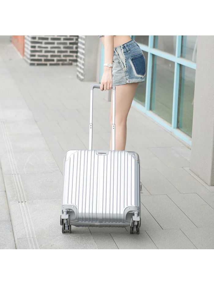 Suitcase women's small trolley case small password suitcase 18 inch boarding box net red 16 light small cute 