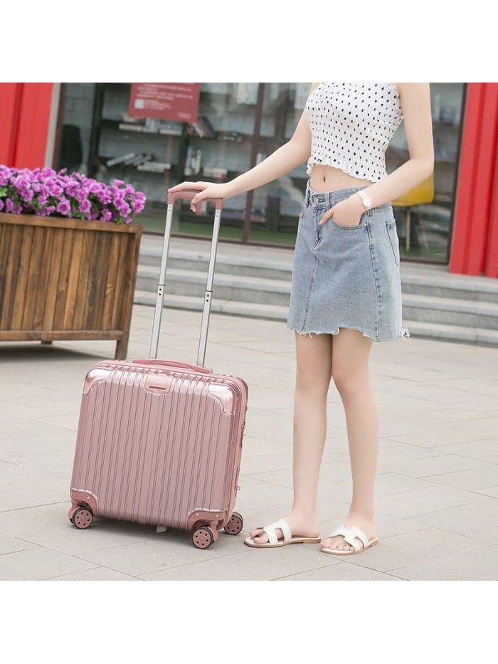 Suitcase women's small trolley case small password suitcase 18 inch boarding box net red 16 light small cute 