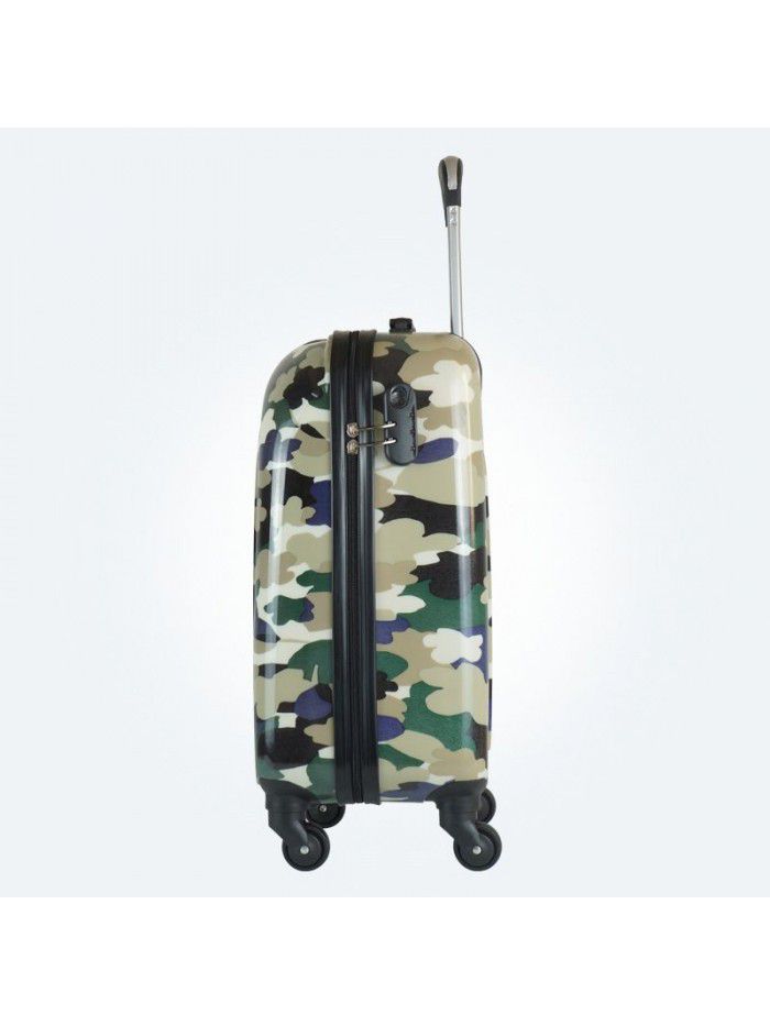 Camouflage Trolley Case 18 inch customized PC suitcase for men and women to travel outdoors children's Mini luggage