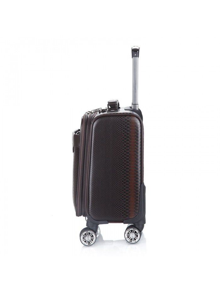 Men's and women's business travel case, suitcase, universal wheel trolley case, snakeskin pattern board case, password box wholesale customization