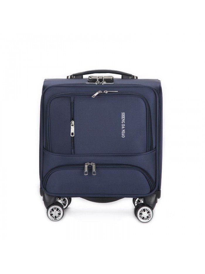 Suitcase universal wheel suitcase female password box male 18 inch boarding case leather case Oxford cloth Trolley Case