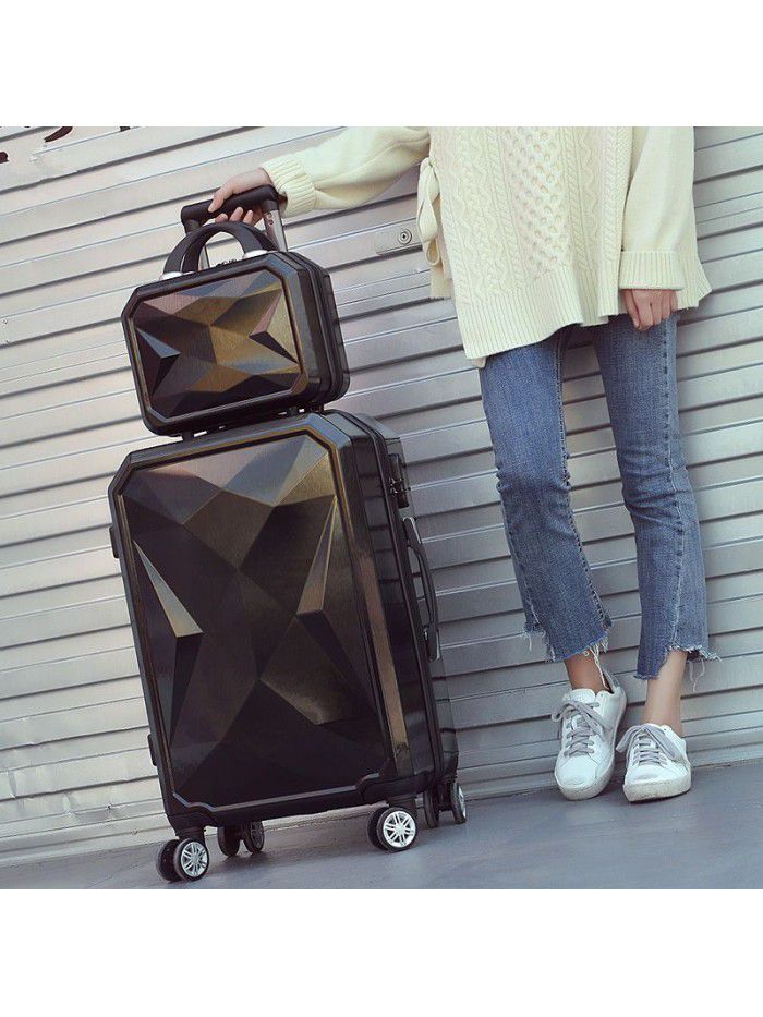 Code box Korean version suitcase women's Trolley Case personalized suitcase men's leather case mother case 