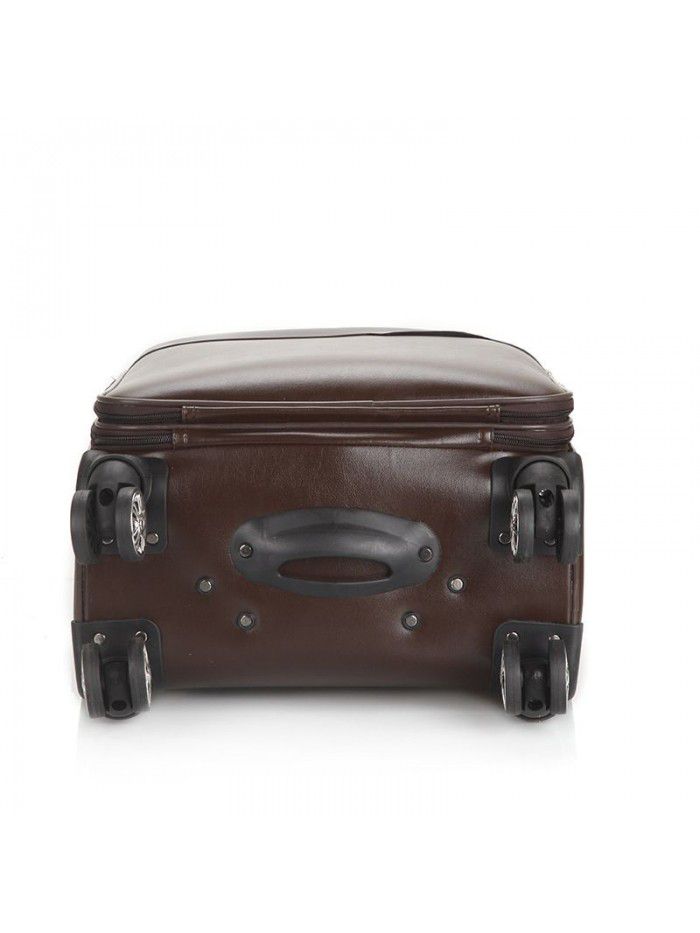 Business Trolley Case universal wheel 20 inch boarding case 16 inch men's and women's suitcase luggage code box soft leather case