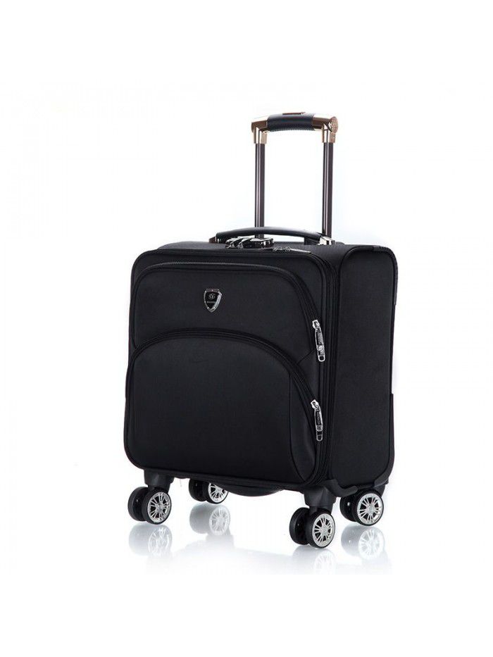 18 inch Oxford cloth small trolley case universal wheel trunk men's and women's stone case computer trunk small travel soft case