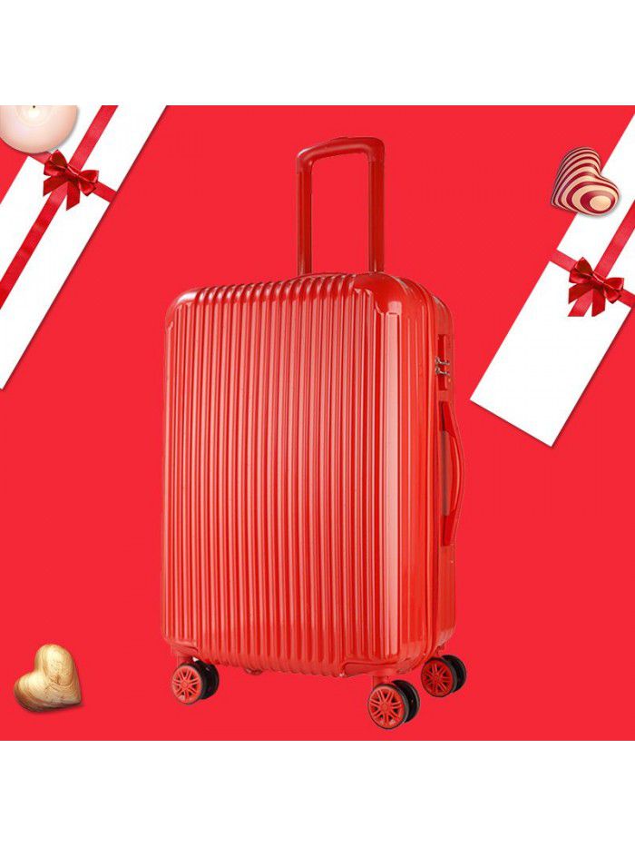 Wedding suitcase, dowry suitcase, travel case, red trolley case, bride's wedding code case, dowry suitcase, girl 