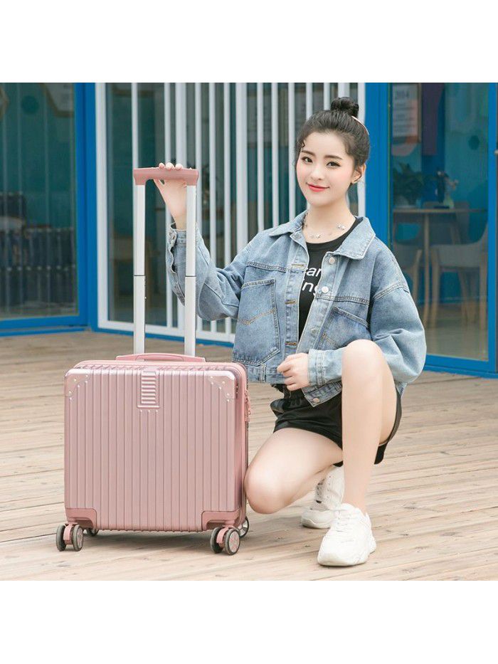 Mini suitcase light small boarding trolley case 20 female password travel case male 18 inch Korean version small fresh