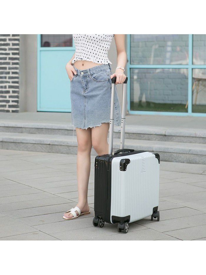 Suitcase women's small trolley case small password suitcase 18 inch boarding box net red 16 light small cute 