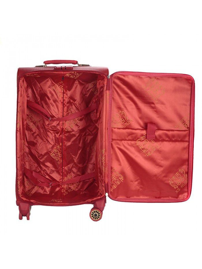 Suitcase Trolley Case female suitcase universal wheel suitcase red wedding box dowry box bride dowry box