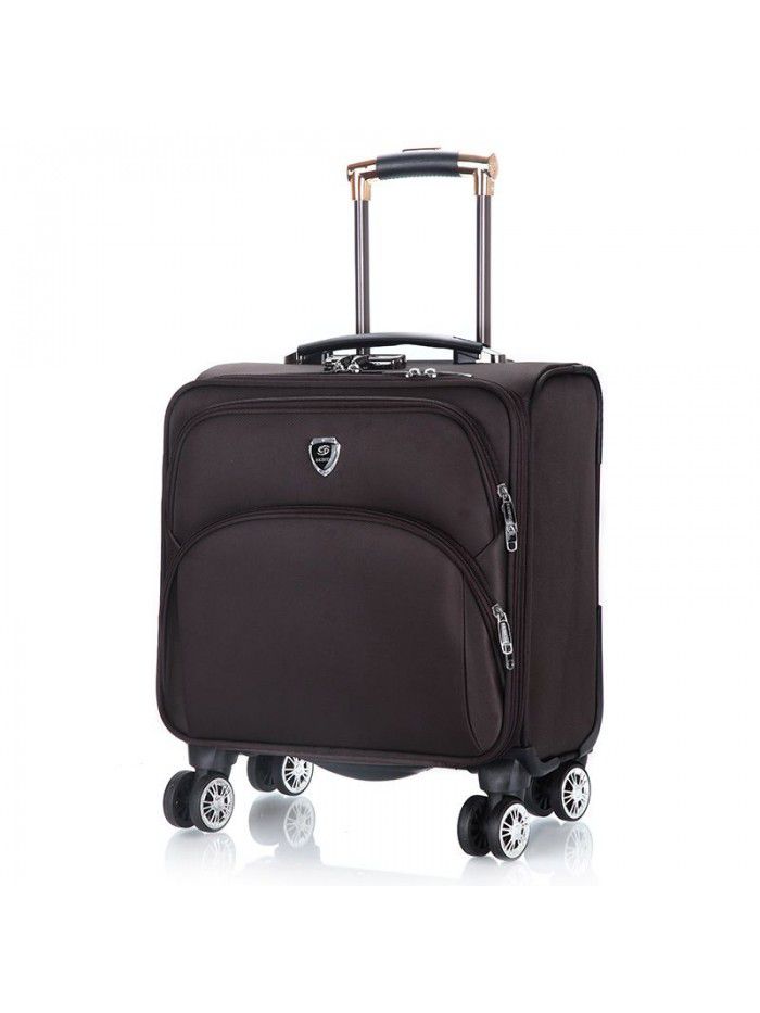 18 inch Oxford cloth small trolley case universal wheel trunk men's and women's stone case computer trunk small travel soft case