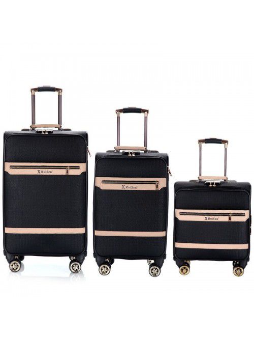 Pu Trolley Case universal wheel business retro 20 ...