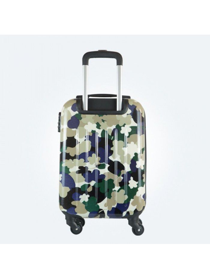 Camouflage Trolley Case 18 inch customized PC suitcase for men and women to travel outdoors children's Mini luggage