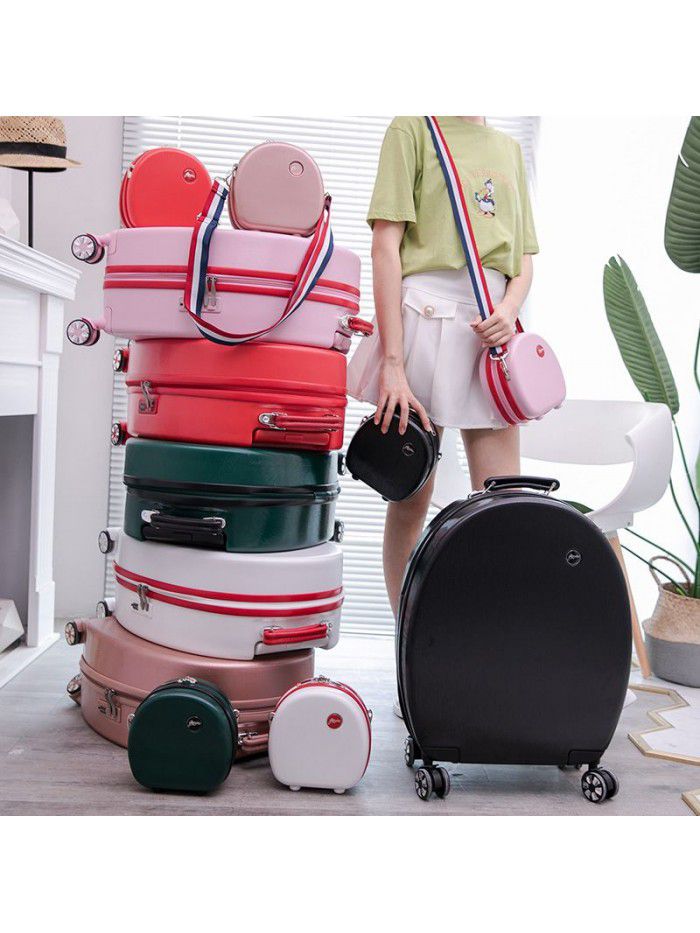 Trunk ins net red female vibrato 20 inch individual pull rod password box tiktok short travel box boarding tide 