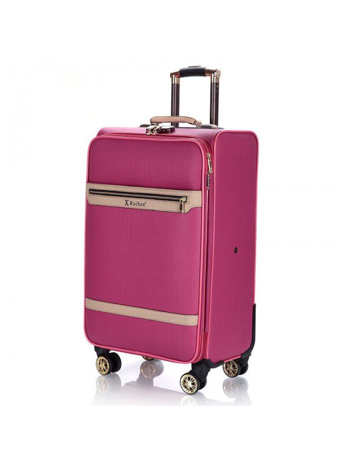 Pu Trolley Case universal wheel business retro 20 men travel women Trolley Case 18 inch password leather case manufacturer 