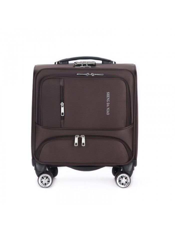 Suitcase universal wheel suitcase female password box male 18 inch boarding case leather case Oxford cloth Trolley Case